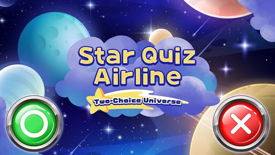 Star Quiz Airline Two-Choice Universe banner