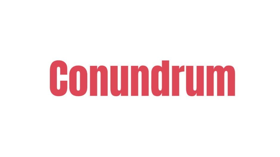 Conundrum banner