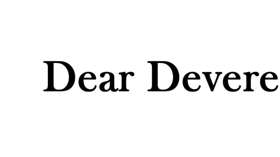 Dear Devere banner