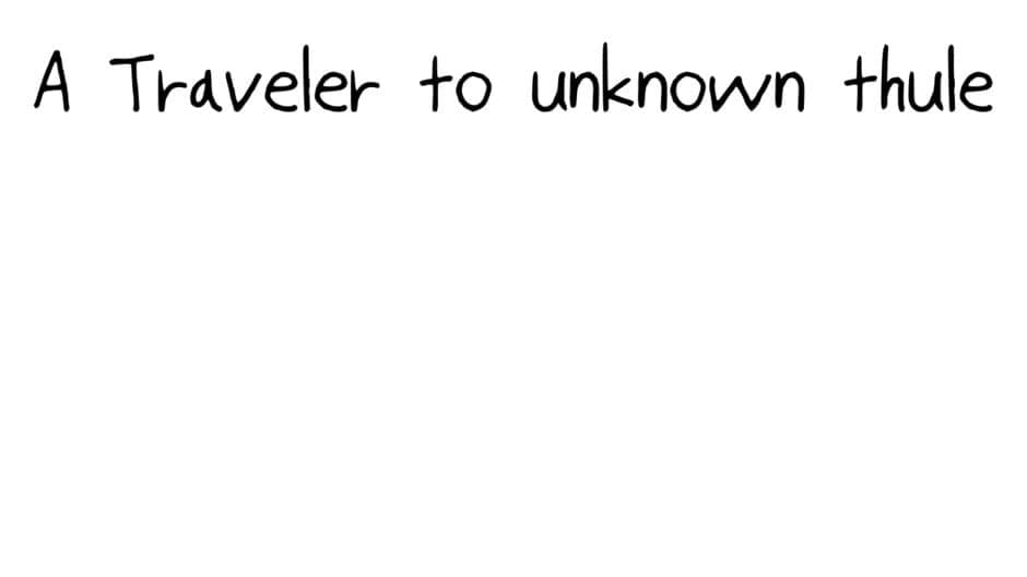 A Traveler to Unknown Thule banner