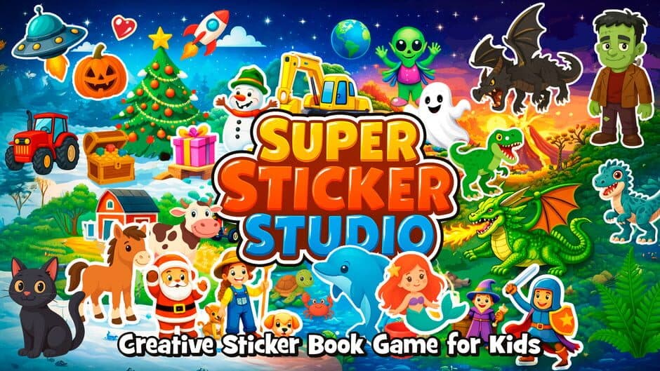 Super Sticker Studio: Creative Sticker Book Game for Kids banner