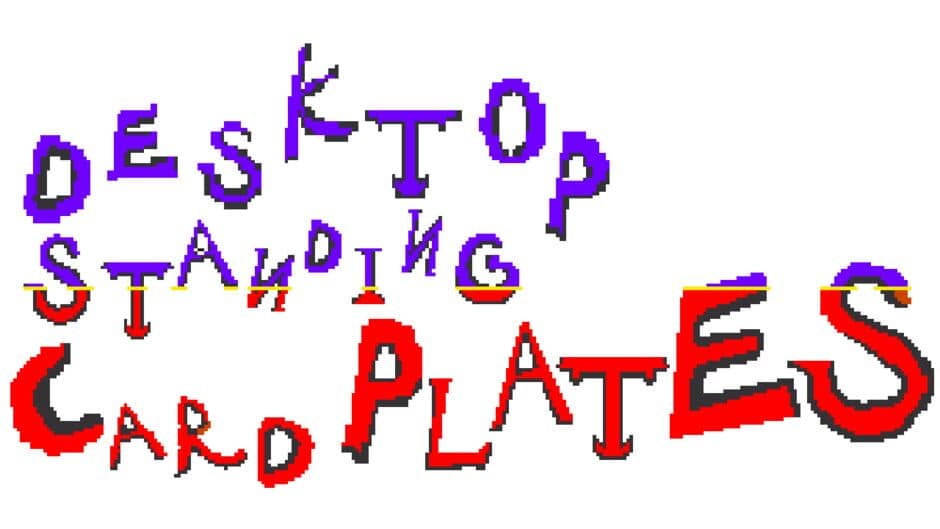 Desktop Standing Card Plates banner