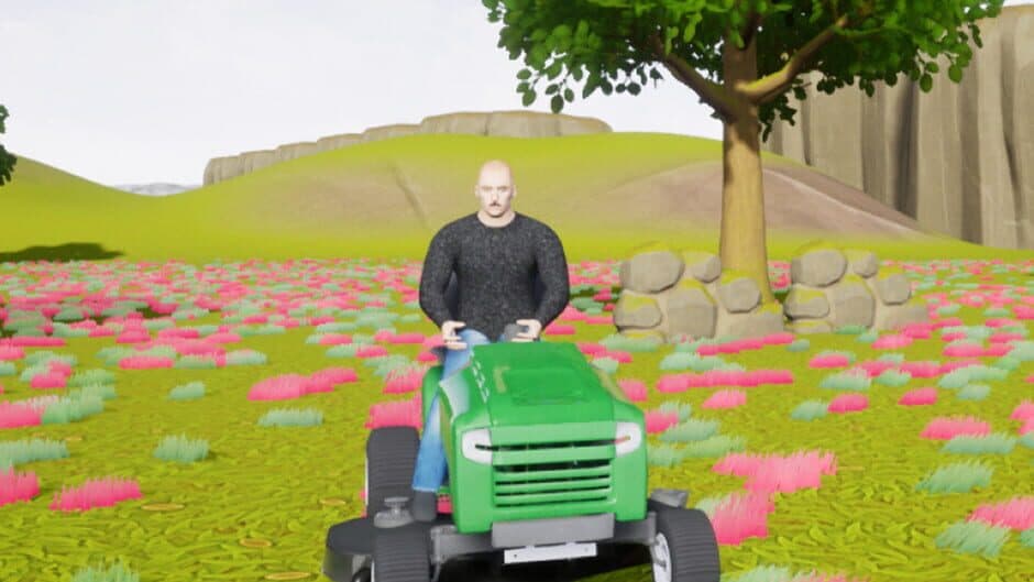 Lawnmower Game: Find Trump banner