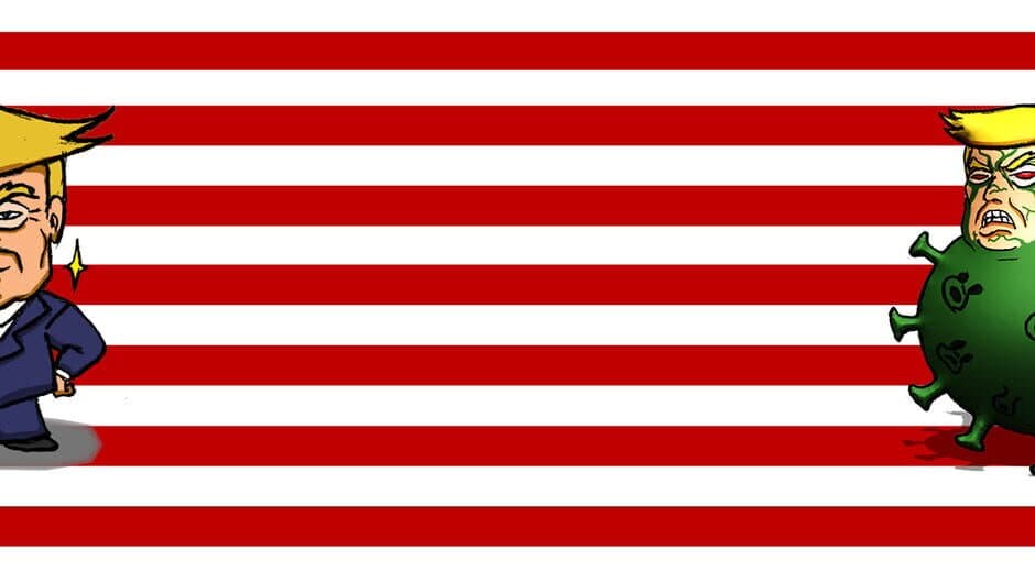 Trump and Virus banner