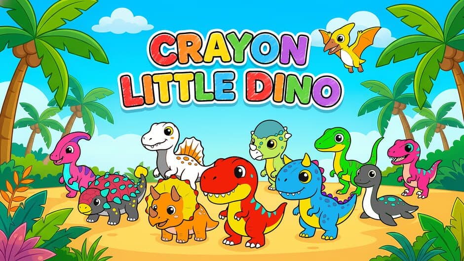 Crayon Little Dino banner