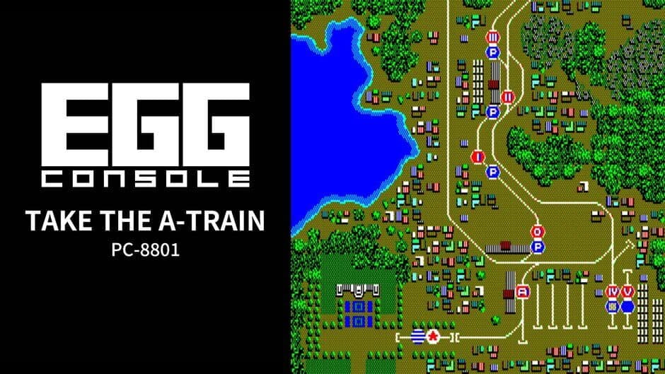 Eggconsole Take the A-Train PC-8801 banner