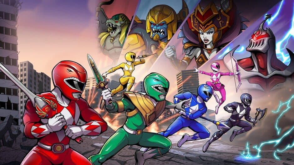 Saban's Mighty Morphin Power Rangers: Mega Battle banner