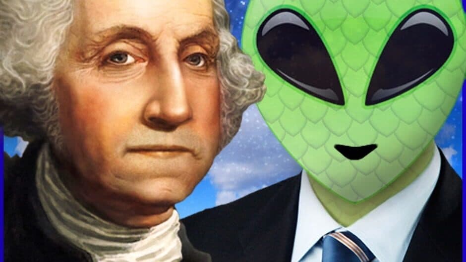 Presidents vs. Aliens banner