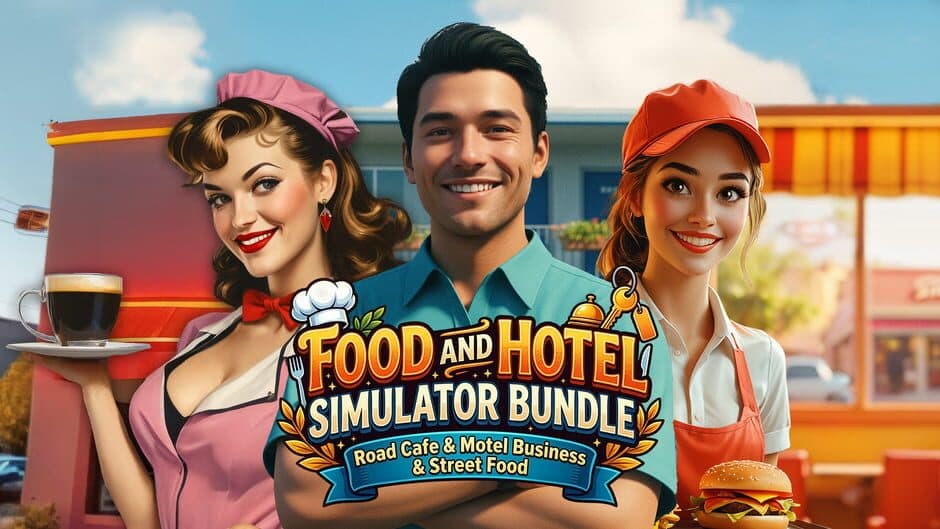 Food And Hotel Simulator Bundle: Road Cafe & Motel Business & Street Food banner
