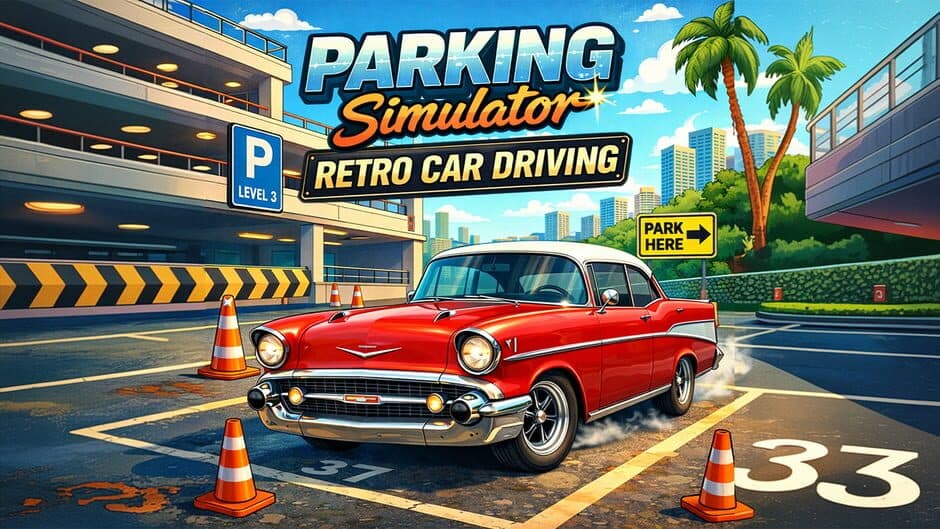 Parking Simulator: Retro Car Driving banner