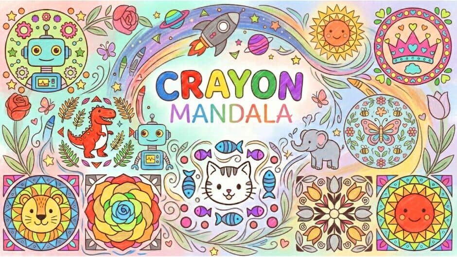 Crayon Mandala banner