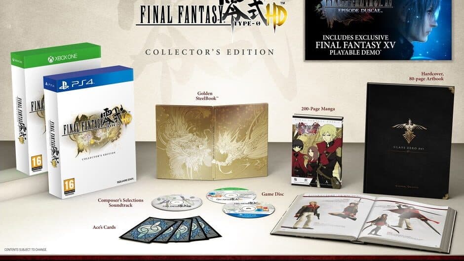 Final Fantasy Type-0 HD: Collector's Edition banner