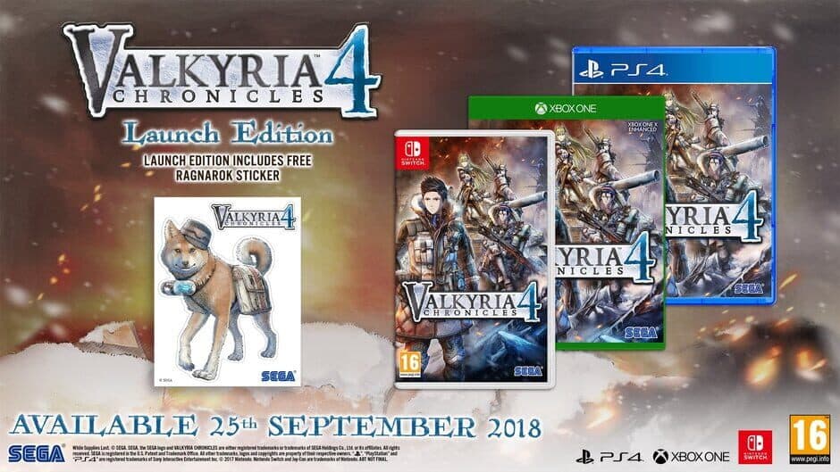 Valkyria Chronicles 4: Launch Edition banner