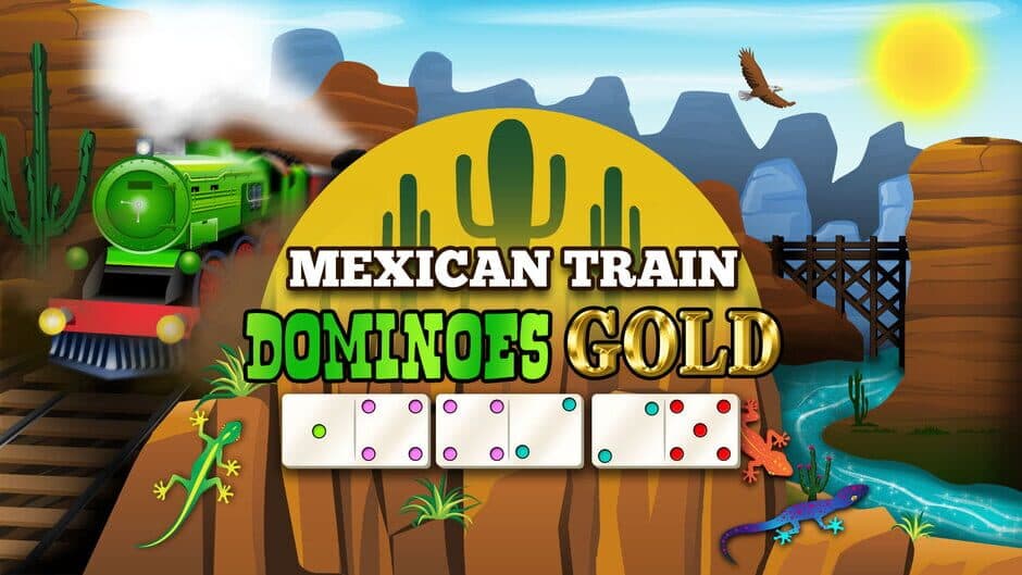 Mexican Train Dominoes Gold banner