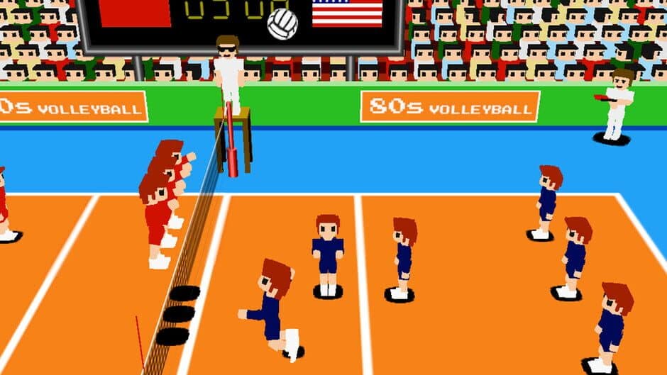 80s Volleyball banner