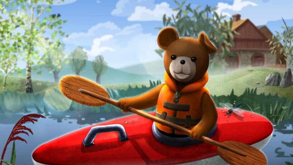 Teddy Floppy Ear: Kayaking banner