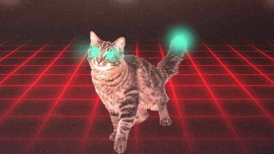 Neon Cyborg Cat Club banner