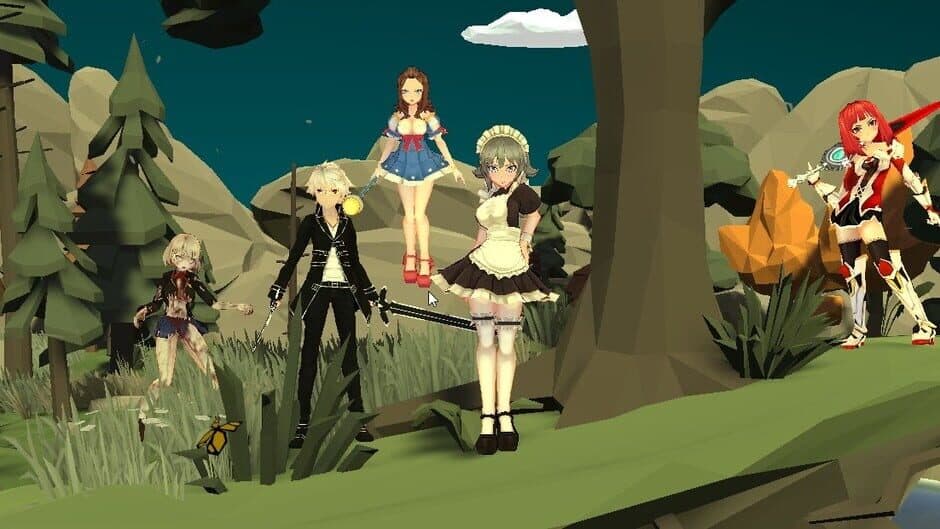 Maiden and Swordsman banner