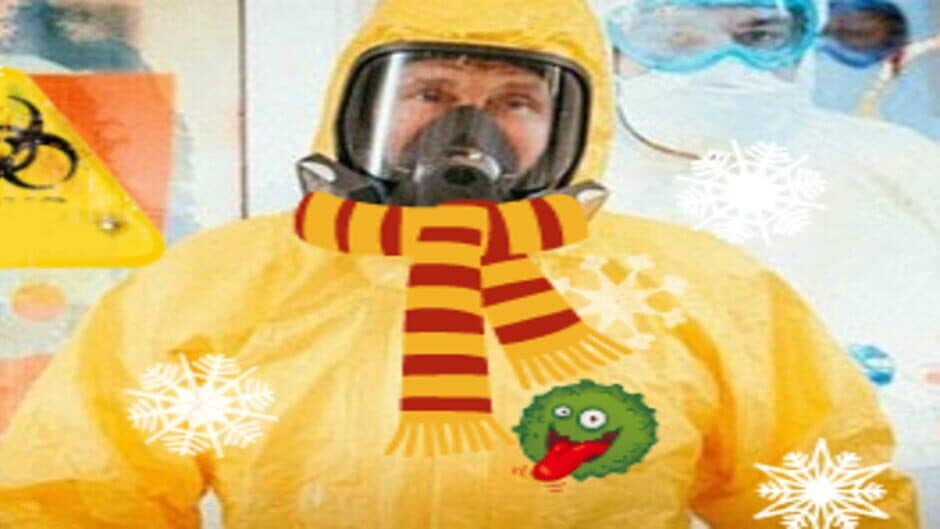 Putin kills: Christmas banner