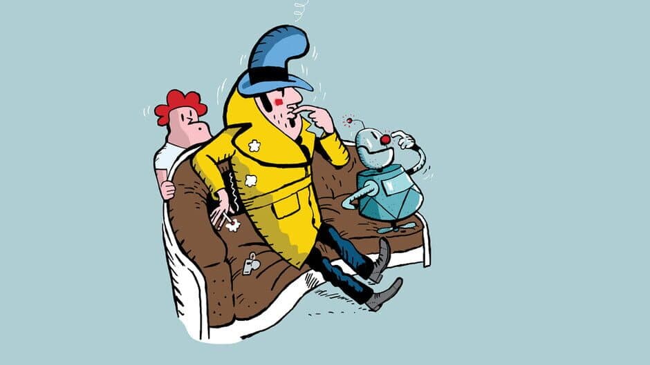 Detective Case and Clown Bot in: The Express Killer banner