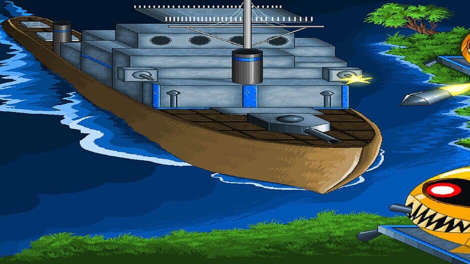 Warships on the Halloween Night banner