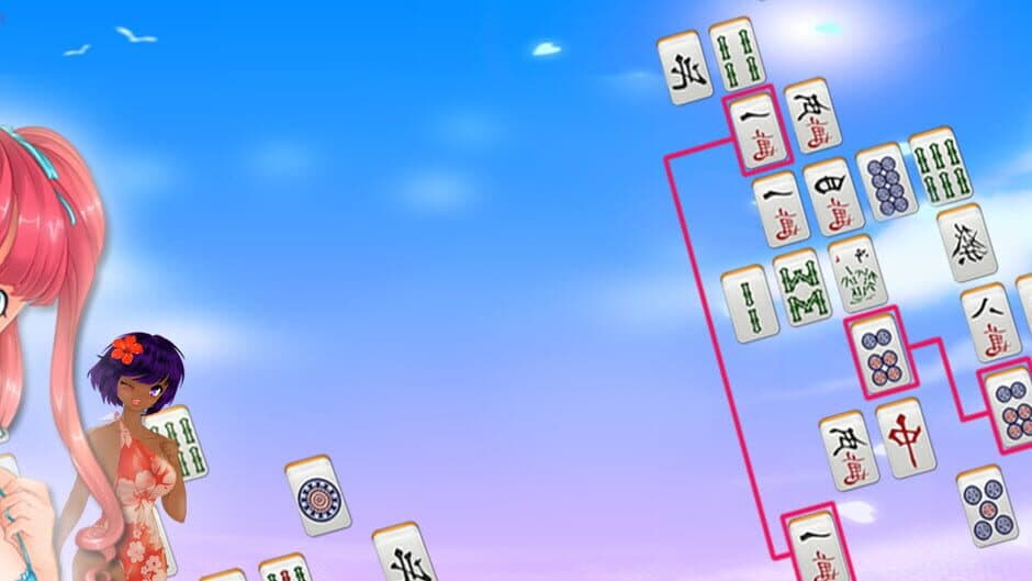 Mahjong Pretty Manga Girls banner