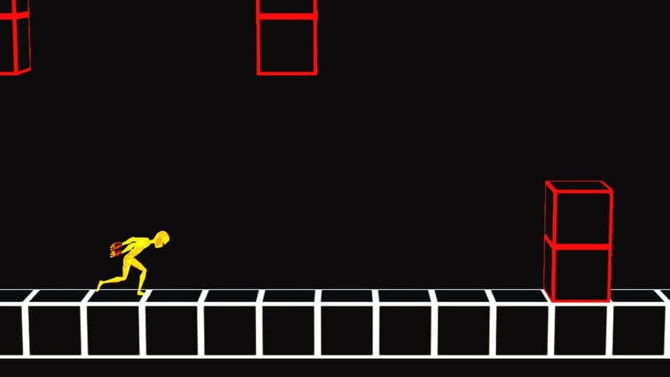 Man in gravity banner