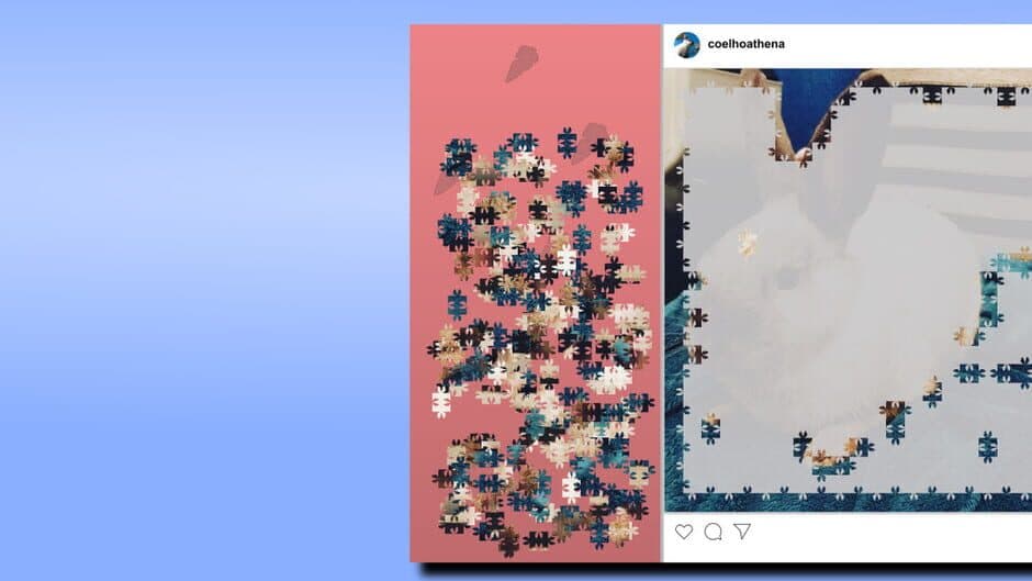 Athena, the rabbit: Jigsaw Puzzle banner