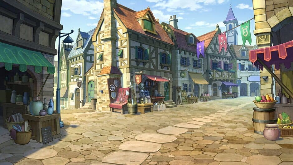 Professor Layton vs. Phoenix Wright: Ace Attorney banner