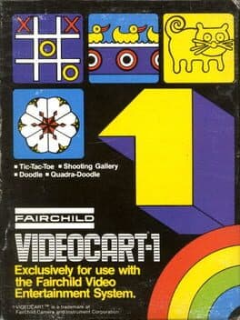 Videocart-1: Tic-Tac-Toe & Shooting Gallery & Doodle & Quadra-Doodle cover art