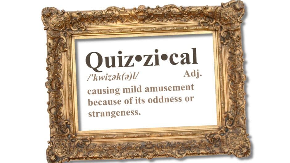 Quizzical banner