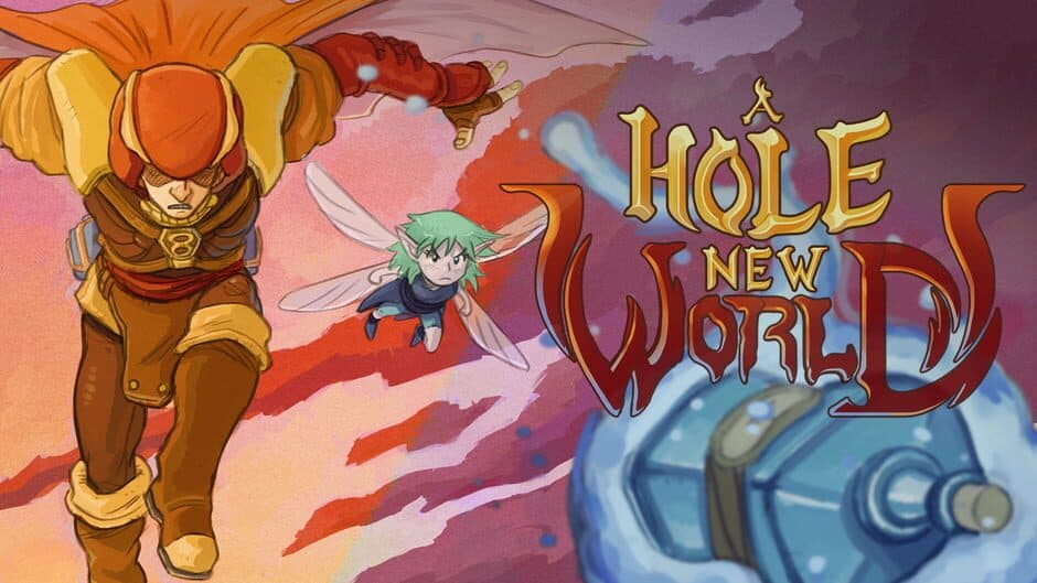 A Hole New World banner