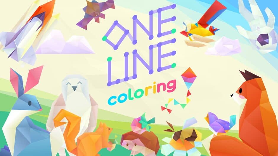 One Line Coloring banner