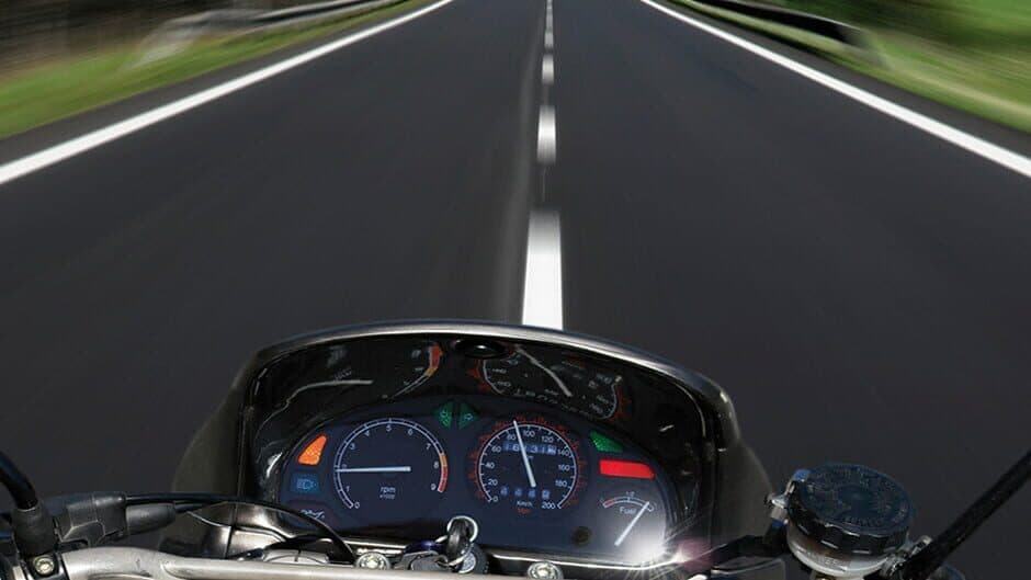 Safety Driving Simulator: Motorbike banner