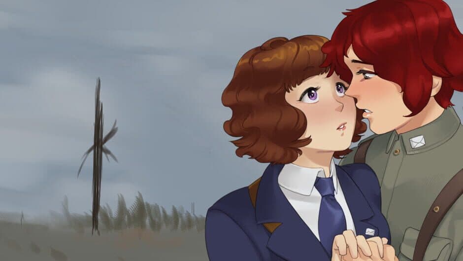 Because We're Here: Mohnblume und Blauerose banner